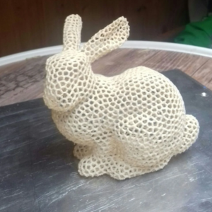 3D Voronoi paskalya tavşanı