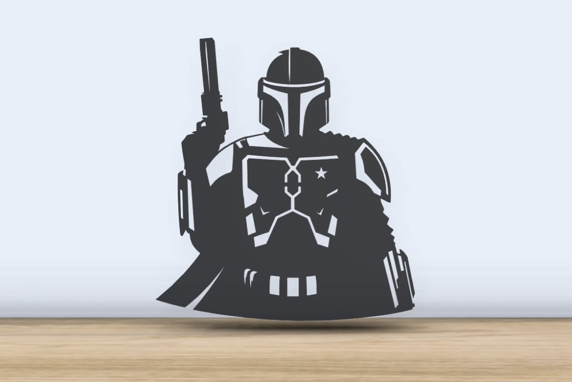 Star wars: Mandalorian duvar dekoru