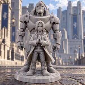 Full metal alchemist ( Çelik Simyacı ) - Alphonse Elric ve Edward Elric figürü